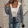 Women's Lined Zip Up Hoodie Long Sleeve Casual Warm Sweatshirt for Winter