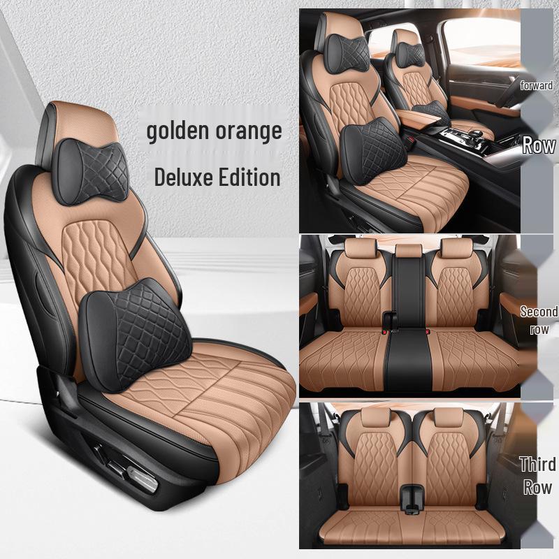 BYD Tang DM Full Leather Car Seat Cushion - Universal, All-Season, Seven-Seat Compatibility