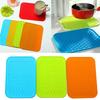 Silicone Heat Resistant Mat Colorful Non-Slip Kitchen Pot Holder Hot Pad Silicone Table Mat Cooking Cushion Placemat