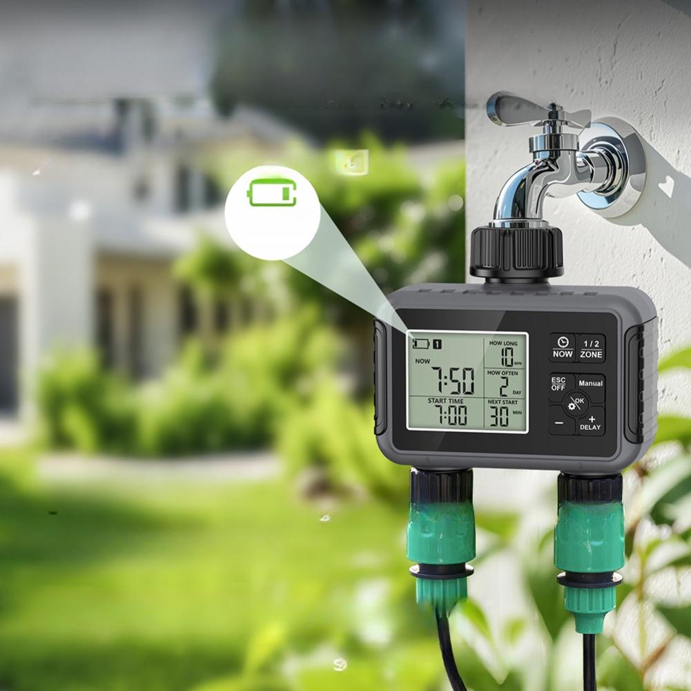 Automatic Sprinkler Garden Faucet Timer For Garden For Outdoor Irrigation IPX5 Waterproof Battery Compartment Seal