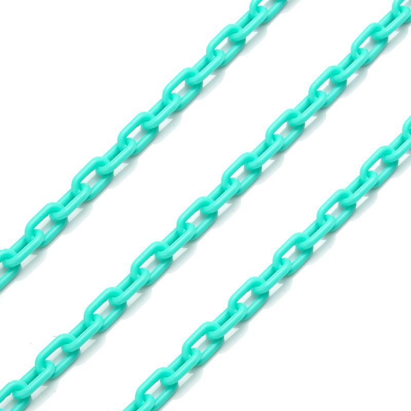 10Pcs/Lot 0.5m Colorful Acrylic Link Chain Keychains for Decoration Making Accessories DIY Necklace Bracelet Phone Chain Supply