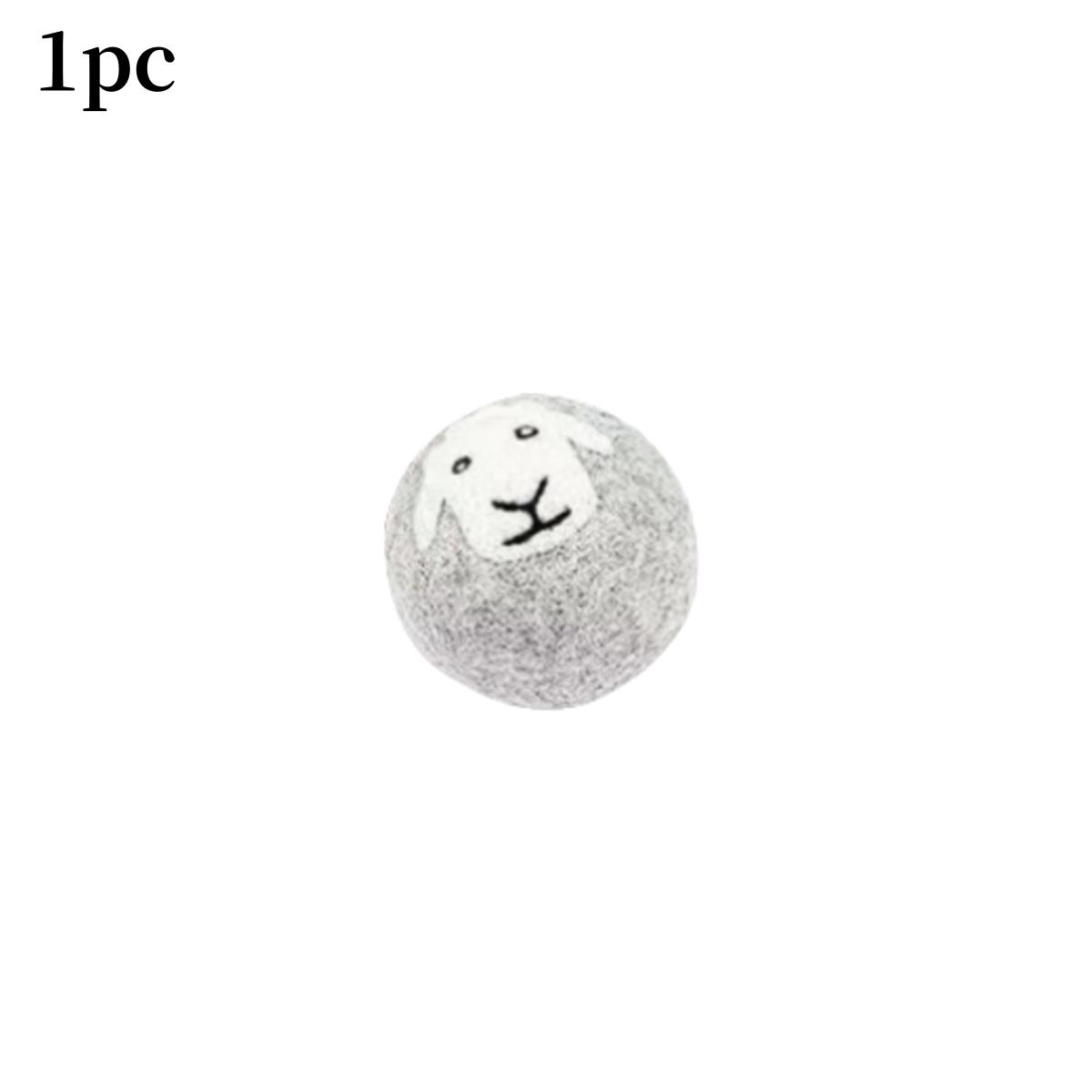 Wool Felt Ball Anti-static Washing Machine Anti Entanglement Washing Ball Wool Ball Gray Wool Drying Ball Sticky Wool Ball