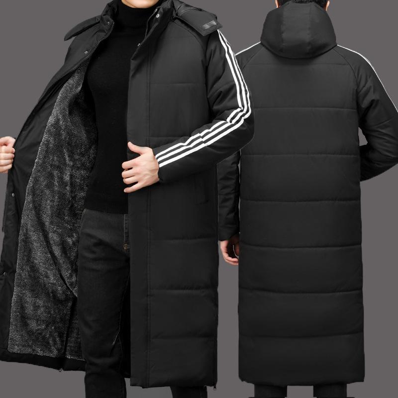 Unisex Winter Warm Cotton-Padded Long Over-the-Knee Training Jacket and Coat Children 4XS