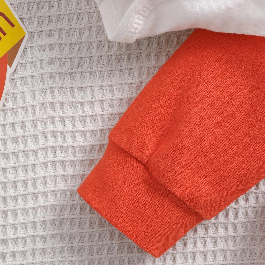 3pcs Baby Cotton Long Sleeve Romper & Pants & Hat Outfit Set with Cute Letter Prints Clothes Set