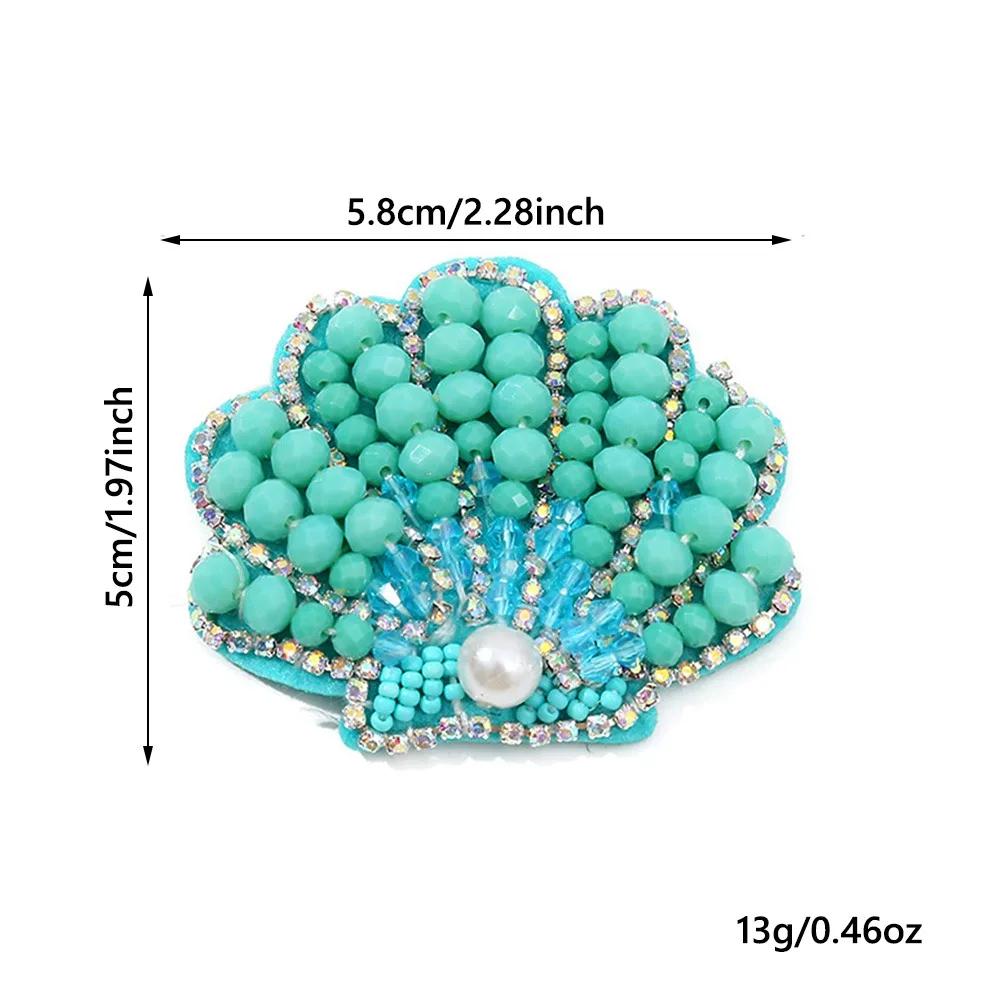 3D Marine Animal Patches Seahorse Crab Beaded Patches Handmade Starfish DIY Sewing Accessories For DIY Craft & Cloth Decoration