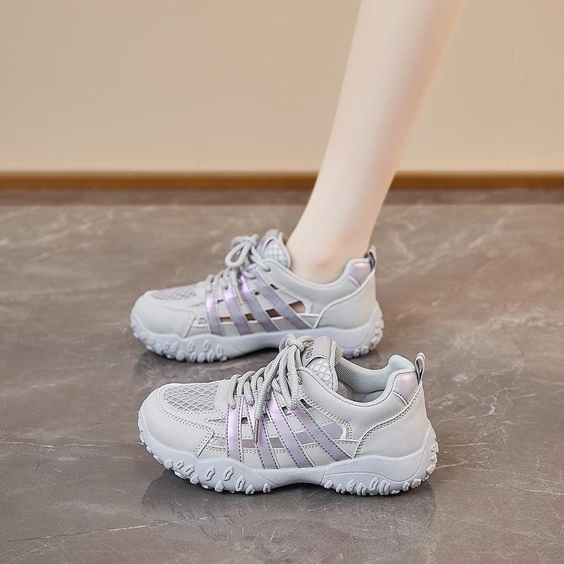 Hollow White Shoes Women's Autumn Thin New Mesh Breathable Sports Sandals Mesh Shoes Children