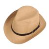 Unisex Solid Color Straw Jazz Hat - Outdoor Sun Protection for Men & Women