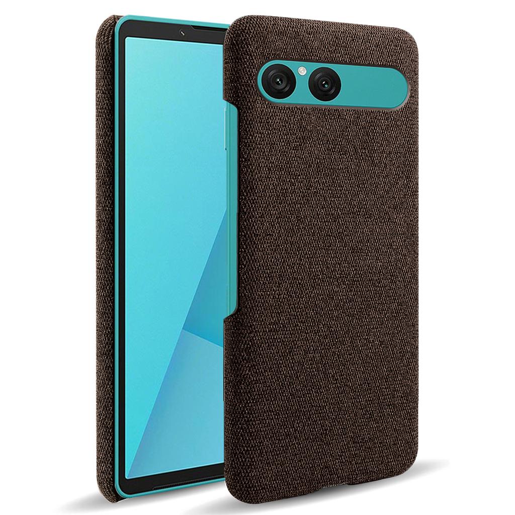For Sony Xperia 10 VII Phone Case Cloth Texture Anti-Scratch Protective PC Back Cover