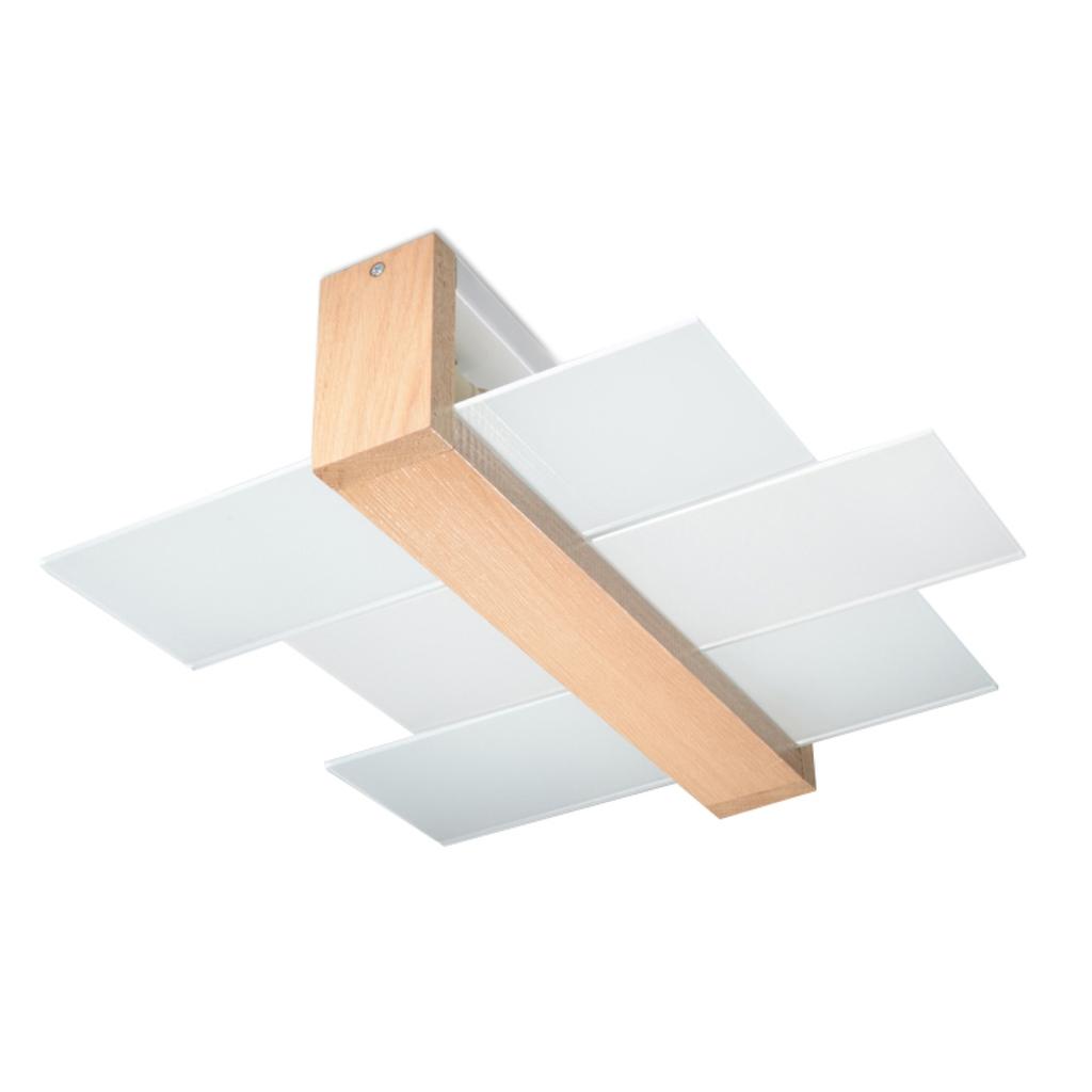 Plafon Feniks 2 E27 Naturalne Drewno Wood Sollux Sl.0076