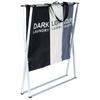 Foldable three-compartment laundry basket 105 l