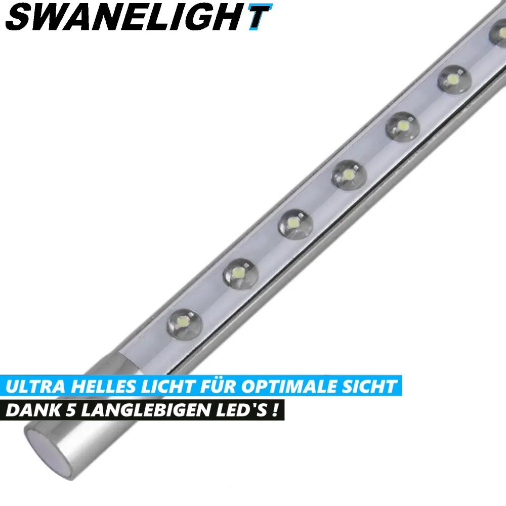 SWANELIGHT USB LED Reading Lamp Swivelling 5 LED Gooseneck Lamp