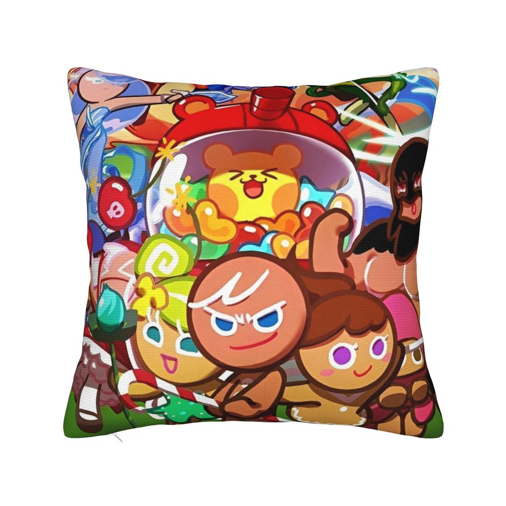 Decorative Pillowcase Cookie Run Kingdom Accessories Home  Throw Pillow Case Cover Square Multi-Size
