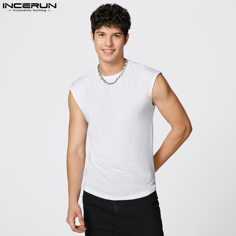 Oneck Casual Mens Incerun Sleeveless Sport Gym Slim Tank Tops