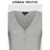 UR Women's Spring V-Neck Button-Up Waist Jacket