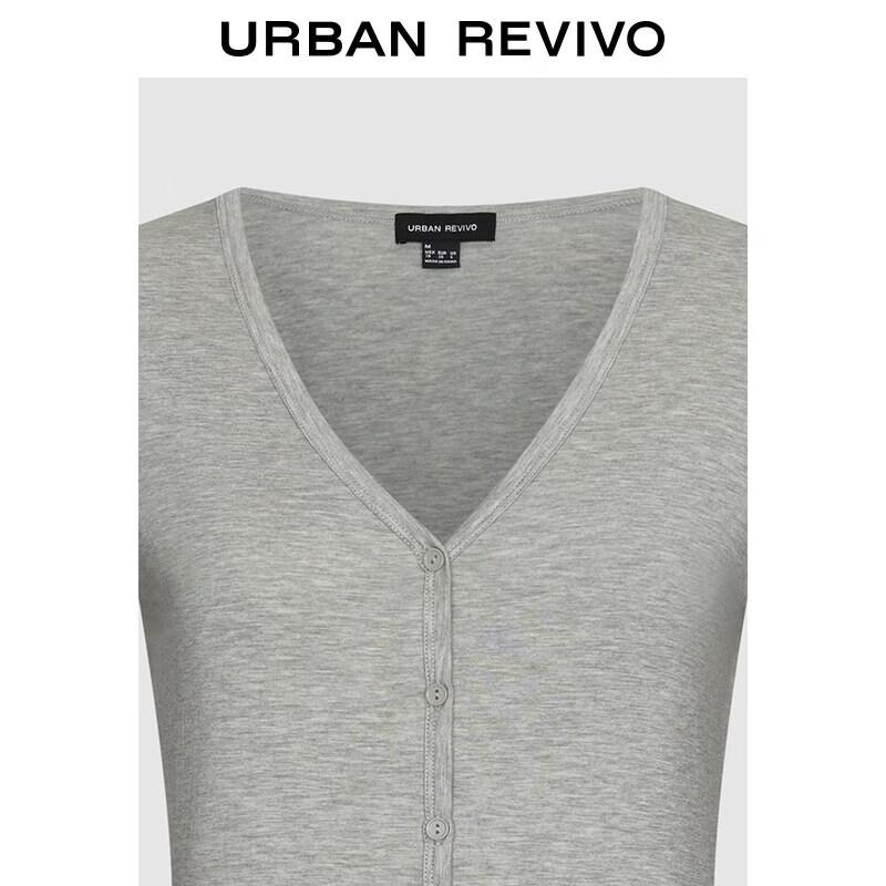 UR Women's Spring V-Neck Button-Up Waist Jacket