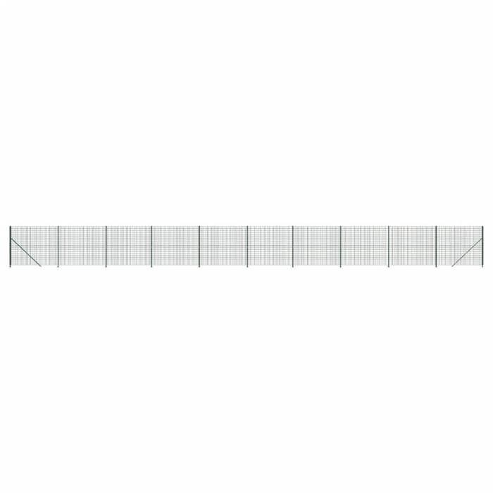 VidaXL Clôture en Treillis Métallique avec Bride, Panneau de Clôture Décoratif, Barrière de Protection Jardin Patio 154172