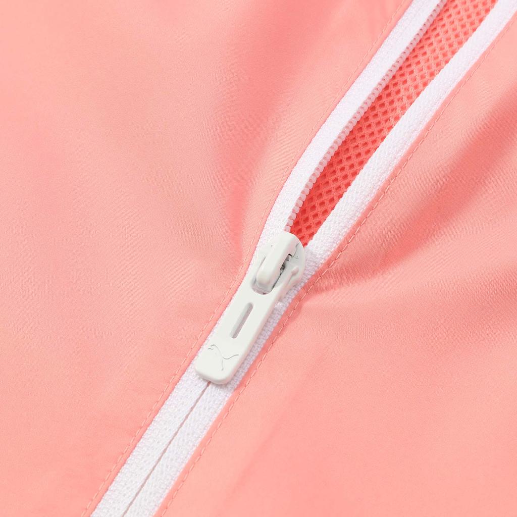 Puma Esswindbreaker Logo Print Outdoor Casual Sports Zip-Up Hooded Jacket Women jackets Light-Pink 672909-63