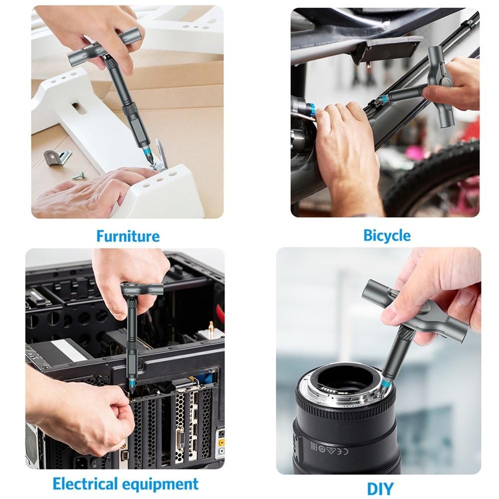 24 In 1 Magnetic Ratchet Screwdriver Set Removable Self-assembly Precision Screwdriver Kit Home Appliances DIY Repair Tool Kit