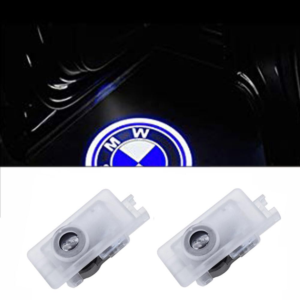 Yaoperfor Courtesy Lamp, Car Curtain Light, Door Welcome Light, LED Logo Projection Hd, 2-Pack