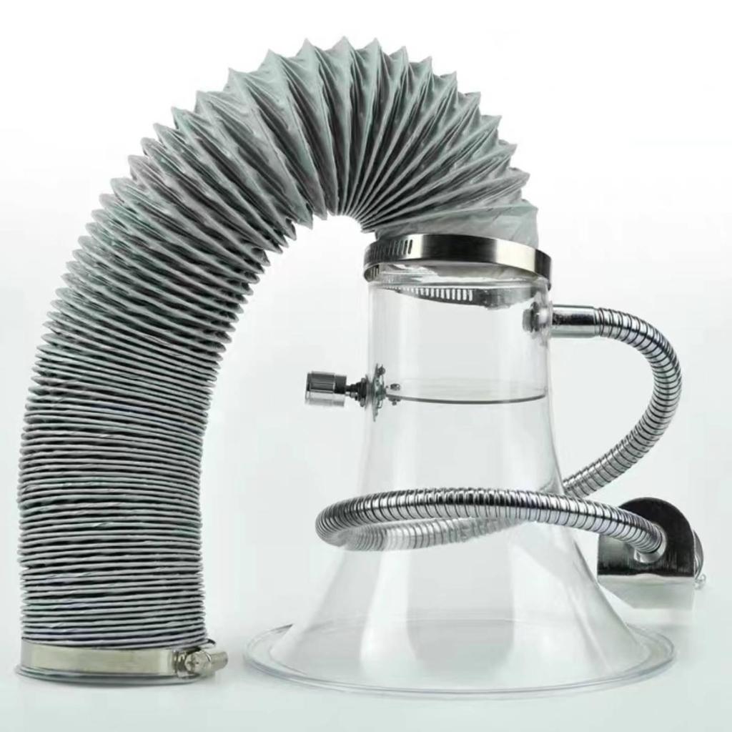 Soldering Fume Extraction Hood Assembly Adjustable Solder with Flexible Exhaust Duct