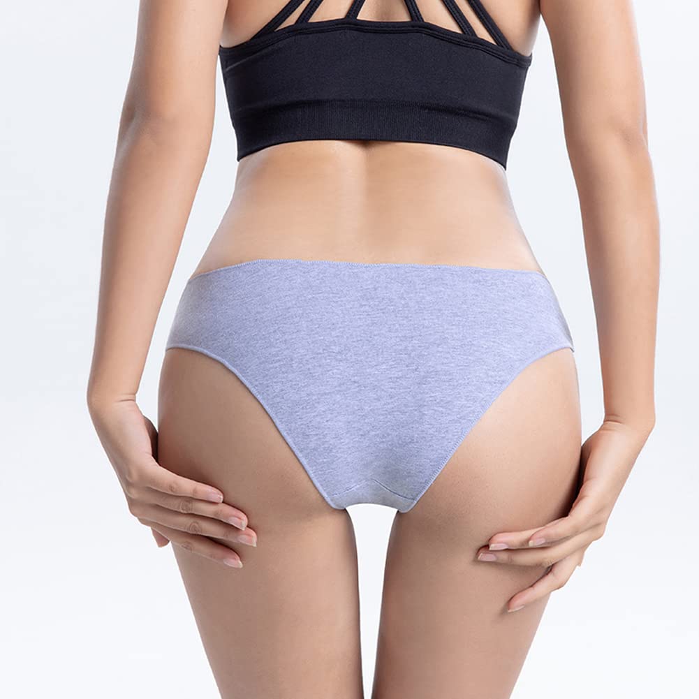 HINICE Cotton Plain Sporty Sexy 5 Women's Half-Back Panties, Thongs, Panties, Tangas, Underwear, Feminine, Lingerie, Cute, Stylish, Popular, Colors,