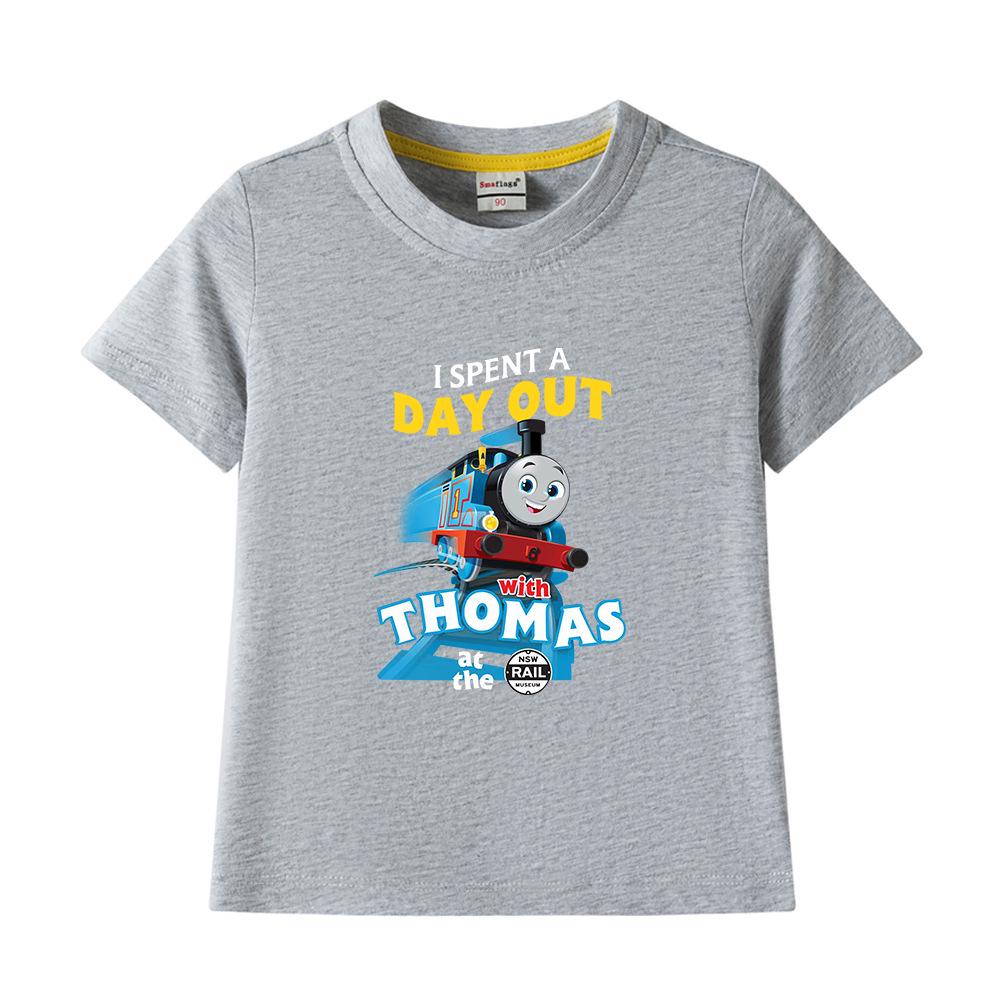 Boys' Pure Cotton Short-Sleeve Summer T-Shirt, 2022 New Children's Lightweight Half-Sleeve Top