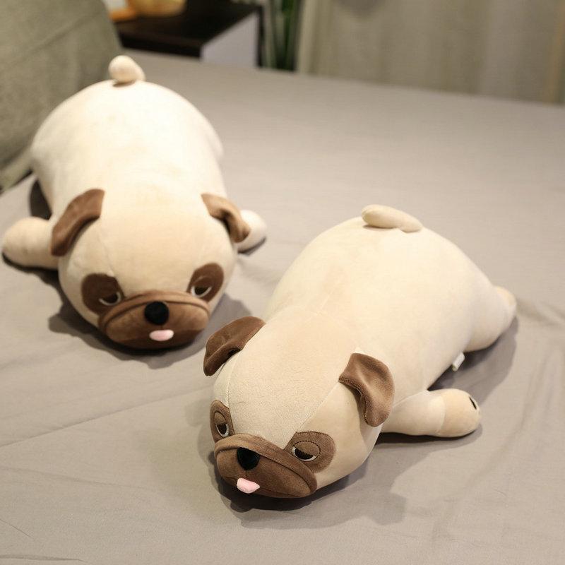 New Arrive Hot 55/65/75/90cm Cute Animal Kawaii Pug Dog Plush Toys Sleep Pillow Kids Birthday Gift Child Girl Xmas Valentine's