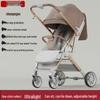 Two-way, Three-position Stroller: Sit or Lie, One-click Fold, Ultra-light, Portable Four-wheel Outdoor Baby Carriage.