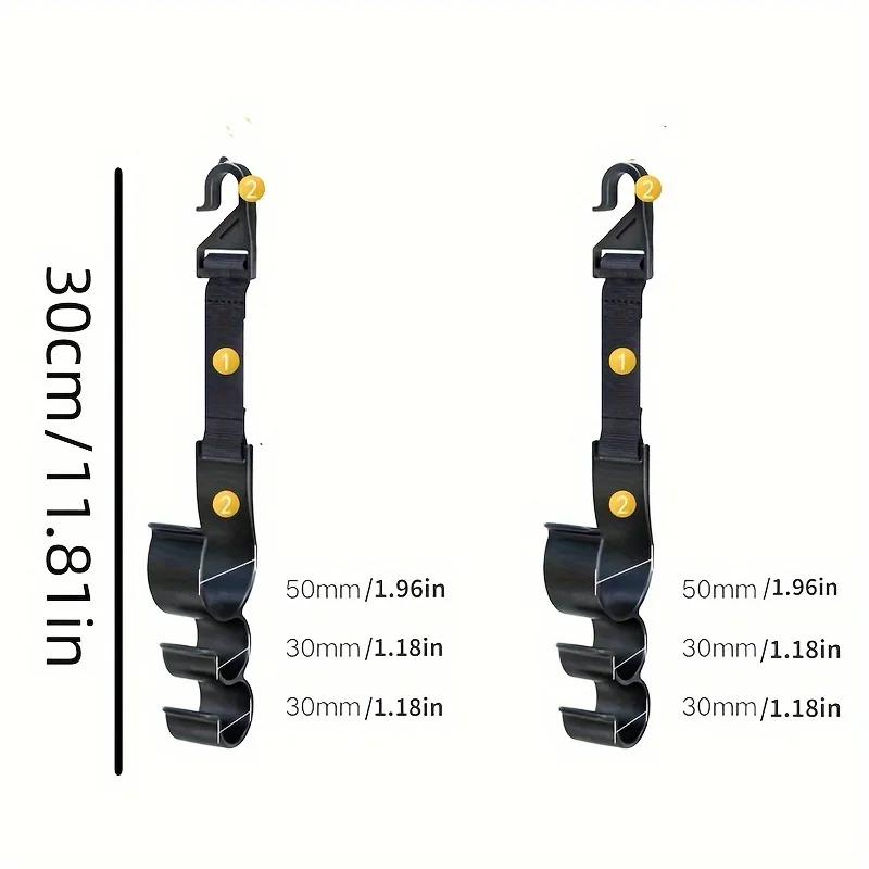 2pcs Car trunk storage hook, suitable for organizing the back of car universal seats, can store fishing rod brackets