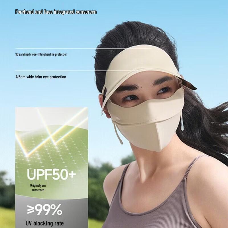 Jiaoxia Women's Full-Face UV Protection Visor Mask