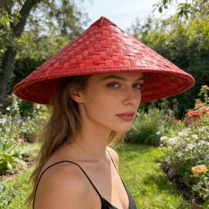 Langlebiger Bambus-Strohhut mit ausgezeichneter Belüftung, perfekt für lange Stunden in der Sonne oder für Outfits im Bauernstil