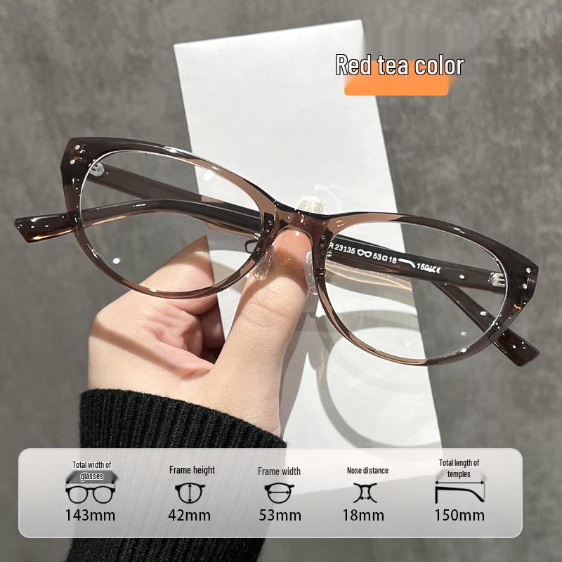 Gradient Cat-Eye Anti-Blue Light Glasses for Women - Slim Face Enhancer 23135 - Bare Face Optics.
