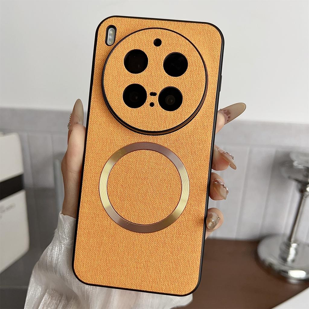 For Vivo X300 Pro 5G Magnetic Case Drop-Proof TPU + Cloth Back Phone Cover