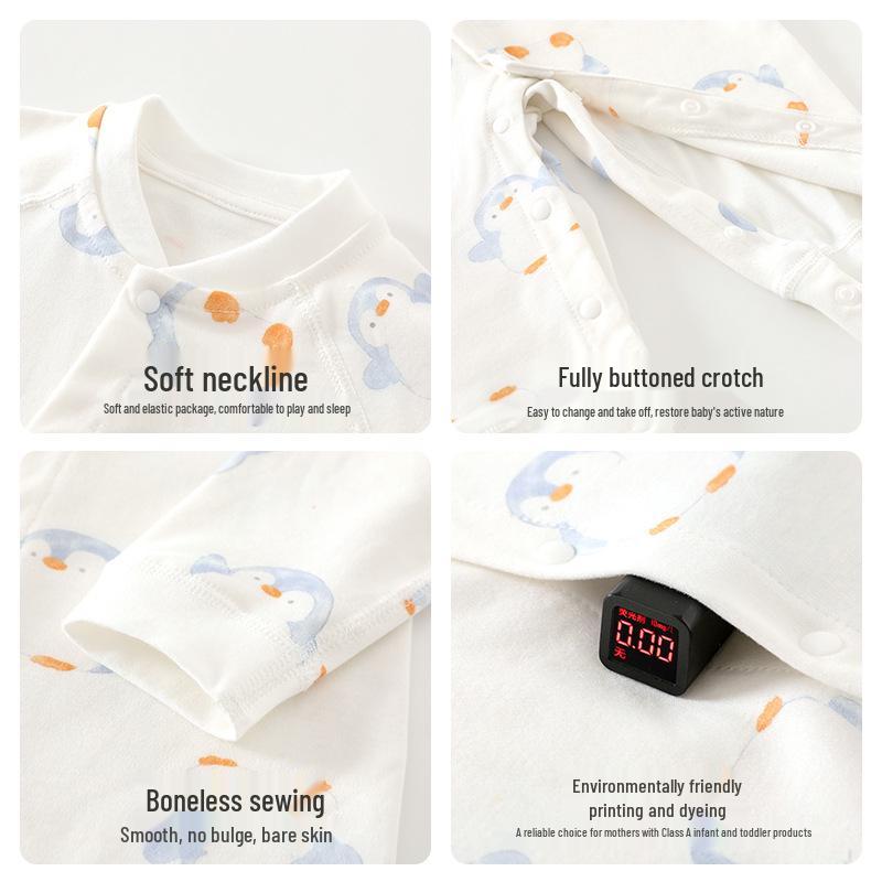 Baby-Strampler aus reiner Baumwolle Klasse A Neugeborenen-Onesie Schlafanzug