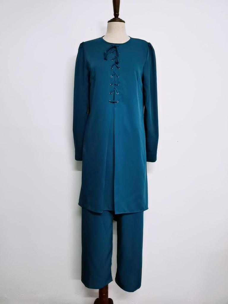 Yiduo Duo 2020 Neues Muslimisches Wickel-Zweiteiler Eid al-Adha Ethno-Set 21006