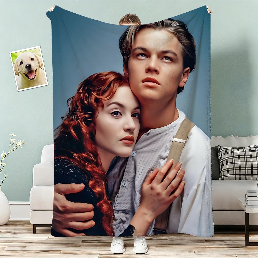 Classic love movies Titanic Throw Lightweight g Flannel Blanket Soft Skinfriendly for Summer Cooling