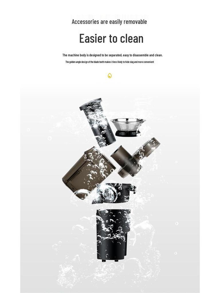 Estrattore di succo domestico multifunzionale completamente automatico per succo di frutta e verdura e separazione della polpa