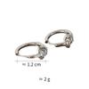 PONYKISS 925 Silver Knot Hoop Earrings for Women Minimalist Vintage Jewelry Geometric Party Accessories