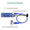 Set: PCI-E Adapter Card VER009S Gold-plated PCB, Color: As shown