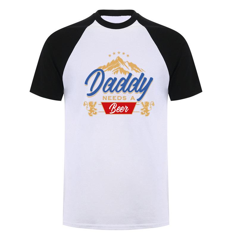 Daddy Needs A Beer Funny Father Dad Drinking Humor Graphic Tshirt Vintage T Shirts Fathers Day Gift Da913