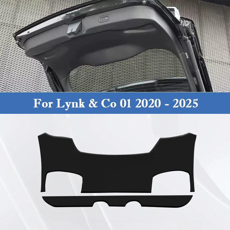 For Lynk & Co 01 2020-2026 Car Trunk Door Anti Kick Pad Tailgate Protective Sticker Mat Cargo Liner Interior Accessories