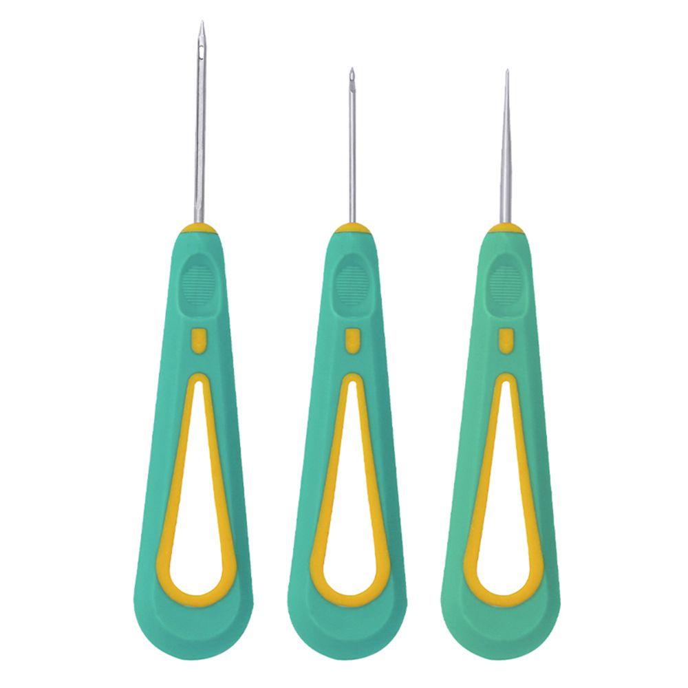 Steel Sticher Sewing Stitching Taper Needle Awl Cone Leather Awl Hook Needlework Shoe Repair Tools