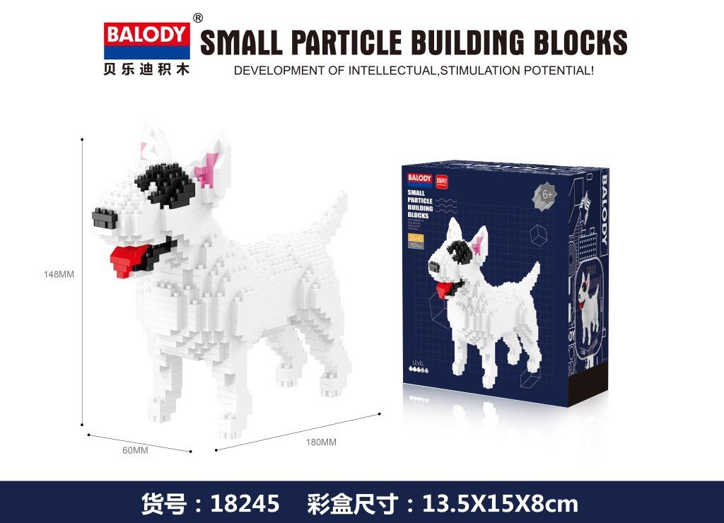 Assembly Small Blocks Toys Animal Model Corgi Dog Dachshund Diamond Blocks Schnauzer Kids Gifts Girls Christmas Present Pet Shop