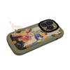 Applicable To Apple 16promax Mobile Phone Case 15plus Cartoon Oil Painting IPhone 14 Puff 13 Anti-fall 12/11