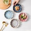 Ru Han Ceramic Lotus Leaf Small Dishes