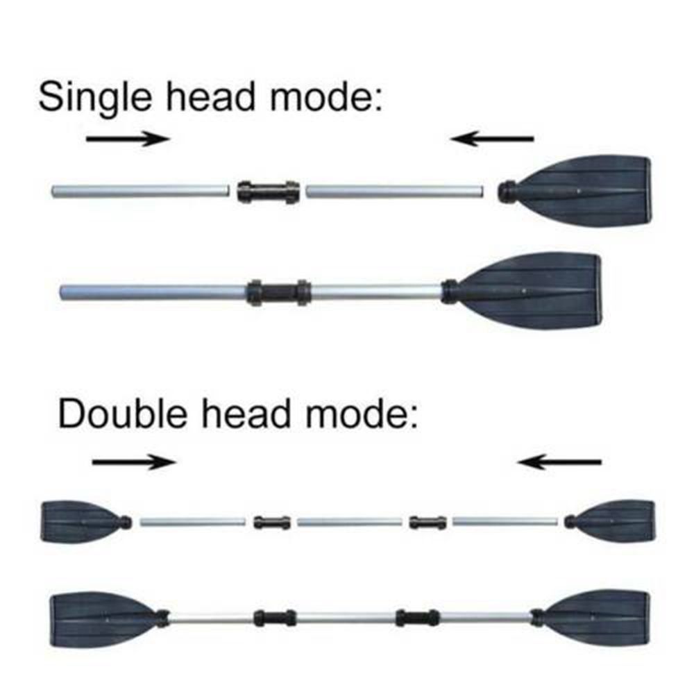 Aluminum Alloy Float Afloat Oars Fitting Reinforced Plastic Paddle Long  Canoe Raft