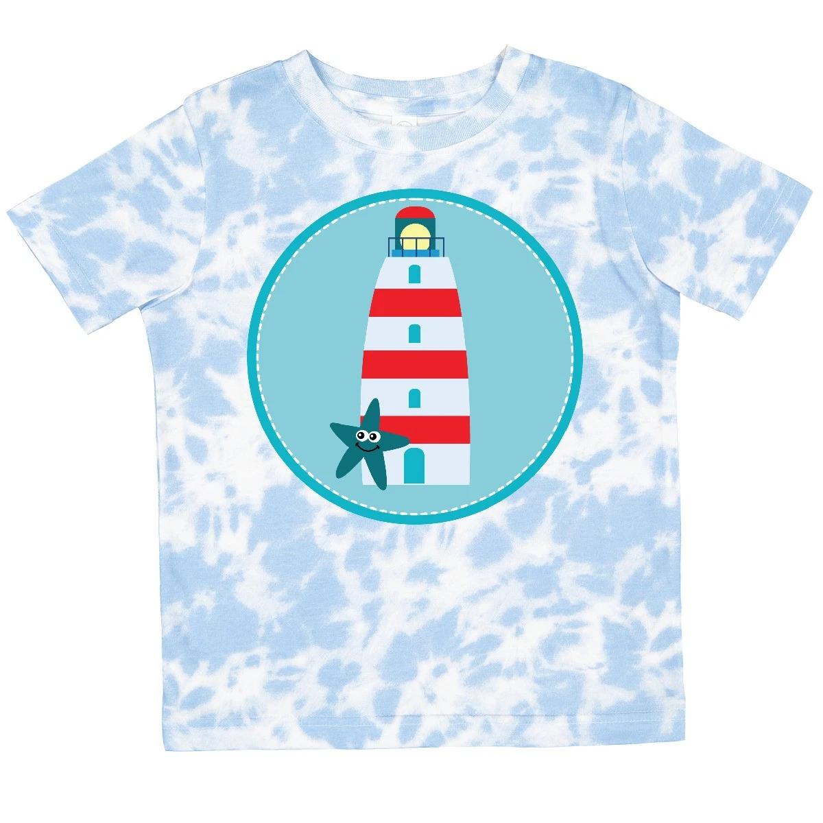 Inktastic Lighthouse Nautical Beach Toddler T-Shirt Ocean Sea Starfish Cute Kid 100