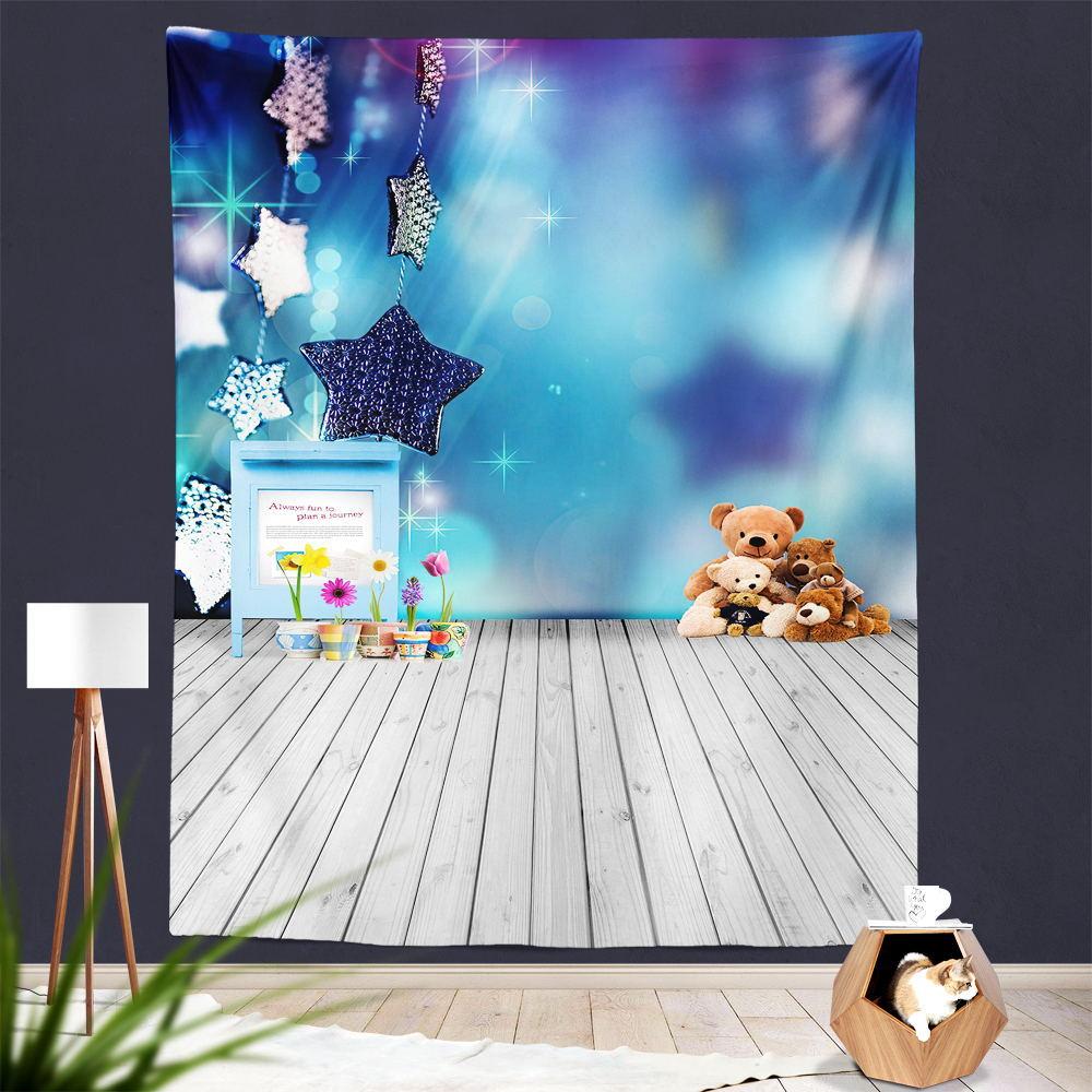 Cross-border Christmas Hanging Cloth Wall Starry Sky Background Cloth  Printed Tapestry