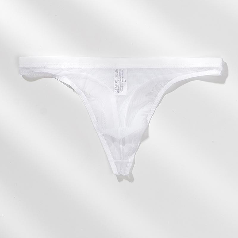 Youye Men's Mesh Transparent Thong - Ultra-Thin, Nude Feel, Breathable and Trendy Summer Briefs