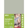 Apli 14242 - Carton De Couleur Gris Format A4 180gr. 210x297mm